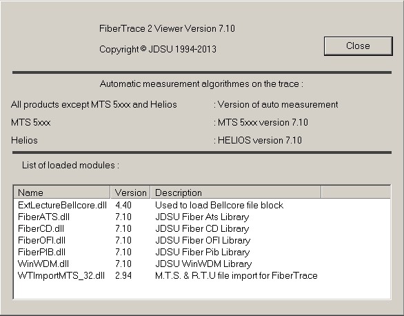 О программе JDSU FiberTrace 2 Viewer