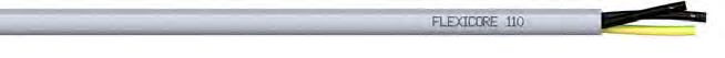 Кабель контрольный FLEXICORE 110 7G0,75, PVC, 300/500В, серый (RAL7001), цифровая маркировка жил