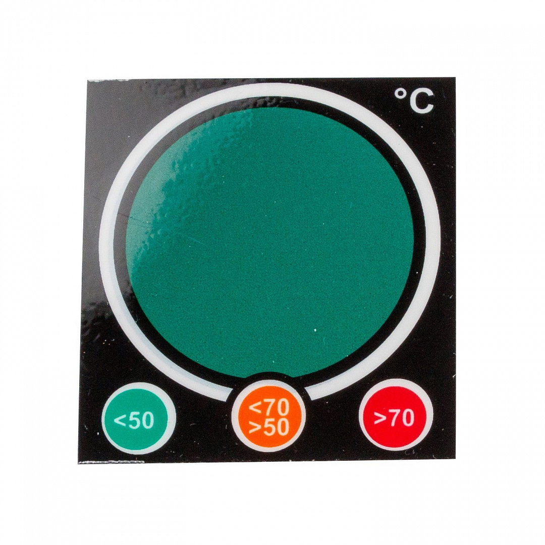Этикетка-индикатор температур, 3-уровневая индикация, обратимая производства BRADY