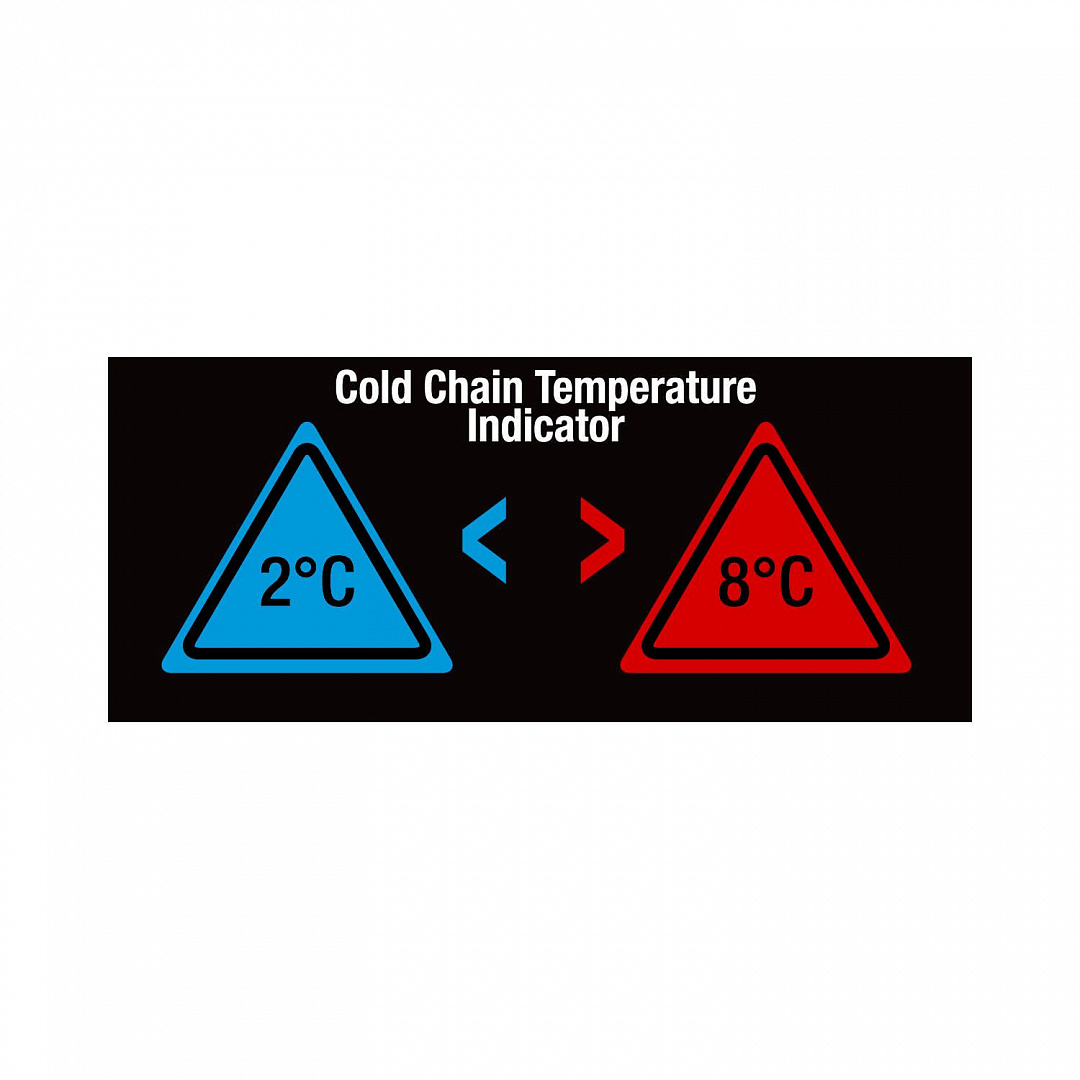 Этикетка-индикатор температур, 2-уровневая индикация, обратимая производства BRADY