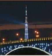 Телевизионная башня и Троицкий мост в Санкт-Петербурге