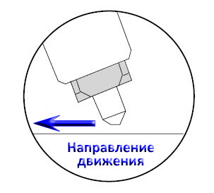 Направление очистки коннектора APC