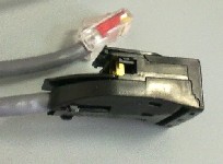 Шнур с обратным выводом кабеля, вид сбоку