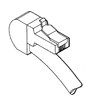 Модульный шнур с обратным выводом кабеля