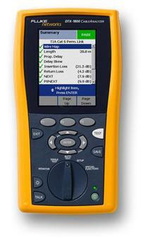 алибровка кабельного анализатора DTX Cable Analyzer от Fluke Networks